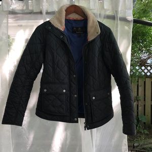 NAVY HERITAGE QUILT BARBOUR JACKET